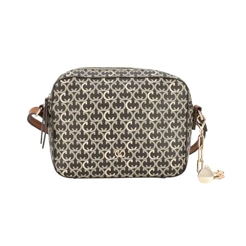 Gerry Weber Damen ShoulderBag Aeon - Damen-Schultertaschen mit elegantem Design in Darkbrown – ideal für jeden Look und bietet praktische Innenfächer sowie sicheren Reißverschluss für optimale Wertgegenstand-Sicherheit.