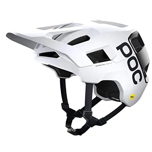 POC Kortal Race MIPS Helm – Unisex, Hydrogen White/Uranium Black, S (51-54cm)
