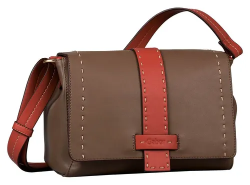 Gabor Anna Umhängetasche M Beige - Elegante Umhängetasche aus Kunstleder in Beige, 25x12,5x17 cm, mit Magnetverschluss - das perfekte Accessoire für einen femininen Look.