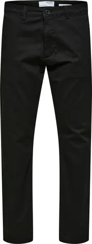 SELECTED HOMME Chinohose SLH175-SLIM NEW MILES FLEX PANT NOOS, black - Wanderhosen in modischer Slim Fit-Optik, elastisch und pflegeleicht für optimalen Tragekomfort bei Outdoor-Aktivitäten.