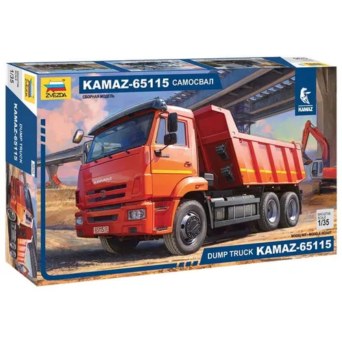 Zvzeda 3650 1/35 Kamaz 65115 Modell - Maßstabsgetreues Modell im Maßstab 1/35, ideal für Hobby-Enthusiasten und Sammler.