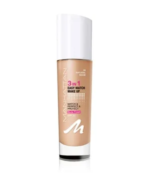 Manhattan 3in1 Easy Match Make Up - ölfreie Foundation für einen makellosen Teint - Make-up Finish mit hauttonanpassender, ölfreier Formel und Weichzeichner-Puder für ein porenloses, natürliches Finish. Enthält Vitamin E und bietet LSF 20 für UV-Schutz.