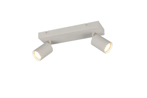 Wandspot SOKA 2-flammig - stilvolle Beleuchtung in warmgrey - Lampen, 2-flammiger Wandspot aus Metall in warmgrey, ideal für stimmungsvolle Akzentbeleuchtung und CE-geprüft.