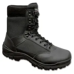 Brandit 9 Eyelet Tactical Boots - Schwarz, Größe 41 - Wanderschuhe mit Thinsulate-Isolierung und griffiger Gummiprofilsohle für besten Halt. Ideal für Outdoor-Aktivitäten, hält den Fuß trocken und warm.