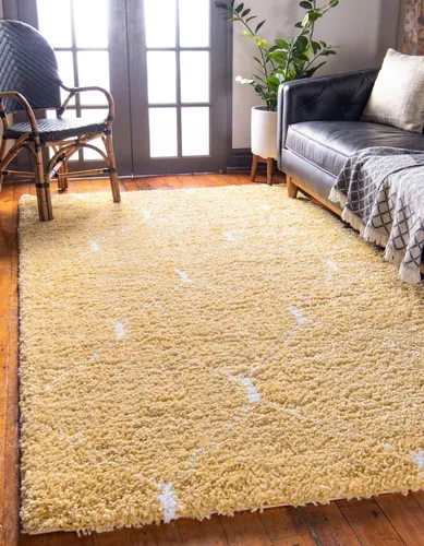 Myflair Hochflor-Teppich Temara Shag in gelb von Myflair Möbel & Accessoires