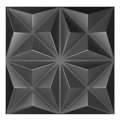 3D Paneele Polystyrol XPS Styropor – Stilvolle Wandverkleidung & Deckenpaneele – 50x50cm (Schwarz 01) - Verleihen Sie Ihren Wänden und Decken mit diesen leichten 3D Paneelen aus Polystyrol XPS eine moderne Note. Flexibel und einfach zu montieren, ideal für kreative Raumgestaltungen.