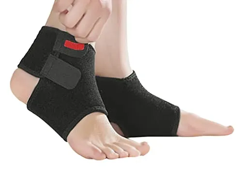 AfinderDE Kinder Knöchelbandage 1 Paar Einstellbar Kompression Knöchelschoner Elastische Sport Knöchelstütze Fuß-Bandage Fußgelenkstütze für Fußball Basketball Radfahren Laufen Tanzen Skaten