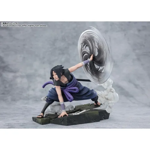 Bandai Figuarts Zero Naruto Shippuden Sasuke Uchiha Light and Dark Extra Battle - Actionfiguren für Kinder, detailgetreue Nachbildung von Sasuke Uchiha mit Licht- und Dunkelheitseffekten für spannende Battles.