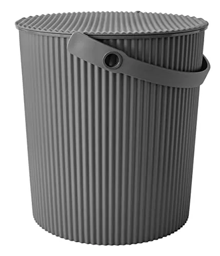 omnioutil Eimer Groß LL uni grau 20l - Aufbewahrungsboxen - Vielseitiger Eimer aus robustem PP-Kunststoff, ideal für Spielzeug, Bio-Abfall oder Gartenarbeiten, langlebig und stabil.