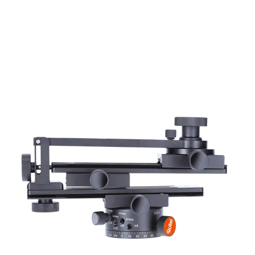 Rollei Panoramakopf 200 Mark II - 360 Grad Panoramakopf mit Transportkoffer zur sicheren Befestigung, Tragkraft bis zu 3 kg, Acra Swiss kompatibel - Schwarz