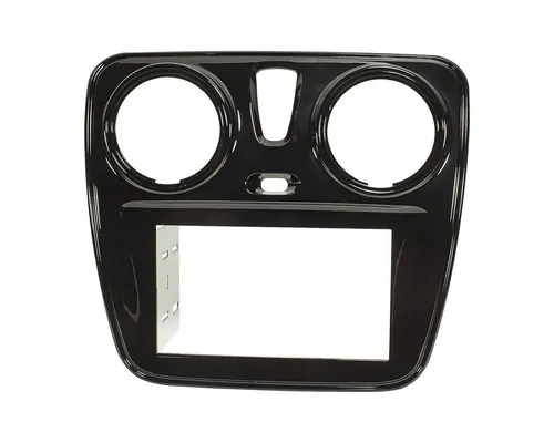 tomzz Audio Doppel DIN Radioblende für Dacia Lodgy & Dokker - Autoradio Blende für den einfachen Einbau von 2-DIN Radios in Dacia Lodgy und Dokker ab 2012, in elegantem Schwarz, perfekt für einen nahtlosen Look.