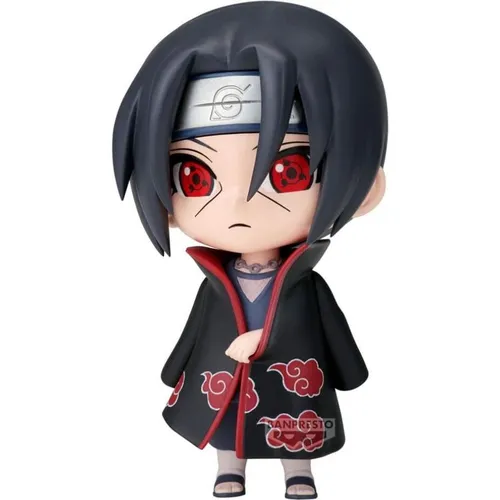 Banpresto Naruto Shippuden Uchiha Itachi Figur - 10 cm - Actionfiguren – Detailreiche Uchiha Itachi Figur von BANPRESTO, die mit ihrer dynamischen Pose und lebendigen Farbgebung die Intensität des Charakters perfekt einfängt.