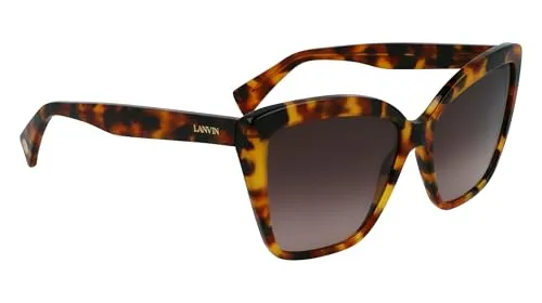 Lanvin LNV617S 219 Tortoiseshell Sunglasses Woman Acetato, Modified Rectangle, 59