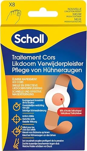 Scholl Hühneraugenpflaster, 8 Stück pro Packung