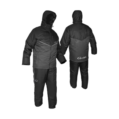 Gamakatsu G-Thermo Pro T140 Thermoanzug - Wasserdichter Winteranzug mit 3M Thinsulate Isolierung und Fleecefutter - Ideal für Winter Outdoor-Aktivitäten, Angeln und Camping (S)
