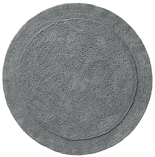 Erwin Müller Badematte Uni Serie Stuttgart grau, 90 cm Ø in grau von Erwin Müller
