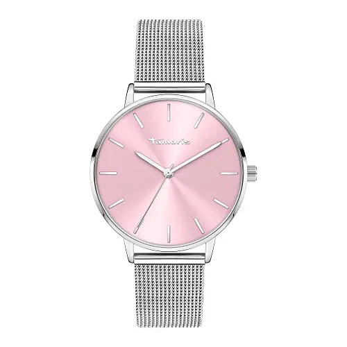 Tamaris Armbanduhr TT-0065-MQ Silber - Elegante Damenuhr in Silber, Ø 36 mm, kratzfestes Mineralglas, wasserdicht bis 3 bar. Mit hochwertigem Edelstahl Milanaiseband und praktischen Wechselfederstege für einfachen Bandwechsel. Perfekt für jeden Anlass.