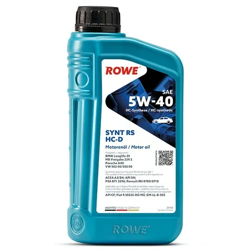 ROWE HIGHTEC SYNT RS HC-D SAE 5W-40 Motoröl 5l von Rowe