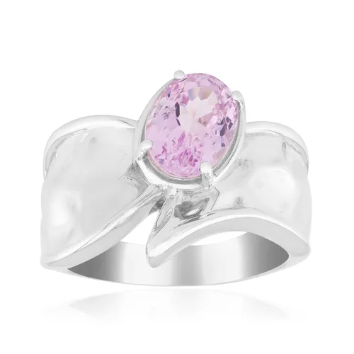 Kunzit Sterling Silber Ring Afghanisch 1,45ct