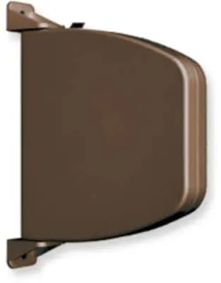 Schellenberg Mini Aufschraubwickler aufklappbar, Lochabstand 155 mm, 180° schwenkbar, braun (50152)