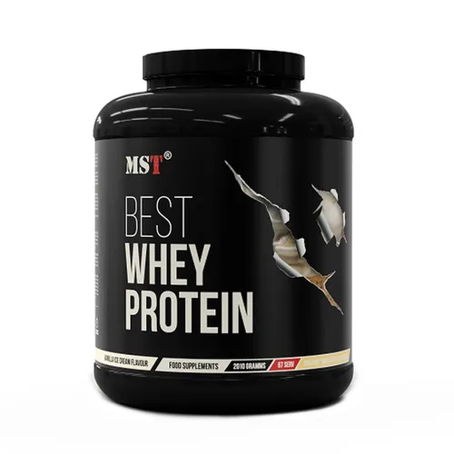 MST Nutrition Best Whey Protein + Enzyme - Banane Joghurt, 2010 g - Whey-Protein-Pulver mit Enzymen in köstlicher Banane Joghurt-Variante. Ideal für Sportler zur Unterstützung der Muskelregeneration und zur Erhöhung der Proteinzufuhr.