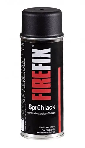 FIREFIX 2010 Ofenlack 400 ml Sprühdose Senotherm®-Lack, hitzebeständig bis 600 °C, schwarz
