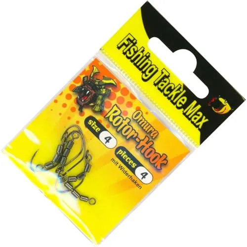 FTM Omura Haken Rotor-Hook - 4 Forellenhaken, Größe:4