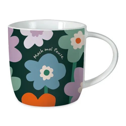 Gute Laune Kaffeetasse mit Spruch 300 ml Porzellan 