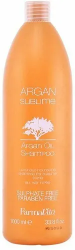 Farmavita Argan Sublime Shampoo 1000 Ml - Shampoo mit wertvollem Arganöl, ideal für glänzendes und gesundes Haar. Sulfatfrei, nährt intensiv und schützt vor Haarbruch. Perfekt für alle Haartypen!