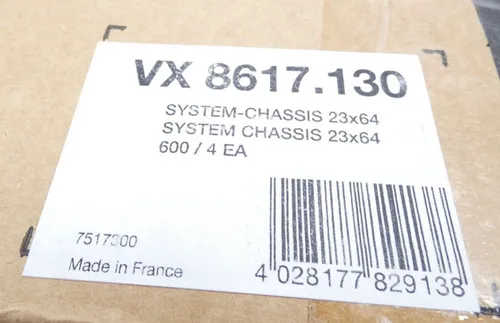 Rittal System Chassis 23x64 VX 8617.130 VE 4 Stück - Schaltschränke: VX System-Chassis in robustem Metall, ideal für innere Montage mit optimaler Passform für Gehäusebreiten von 600 mm.