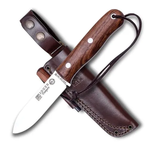 Joker Trampero CN113-P Sport-Jagd- und Bergsteigermesser mit Nussbaumholz-Griff