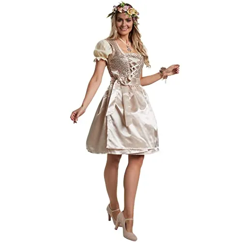 dressforfun 950038 Mini-Dirndl in beige von dressforfun