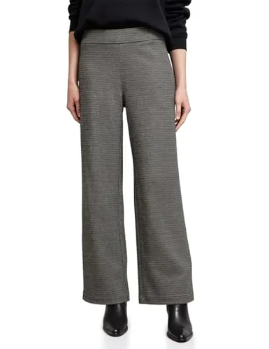 Street One Studio Melierte Wide Leg Hose Black 36