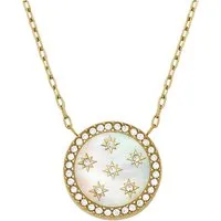 Fossil Damen Halskette mit Anhängern - Elegante goldfarbene Edelstahlkette mit sicherem Karabinerverschluss, ideal für jeden Anlass. Länge von 40,64cm + 5,08cm verstellbar.