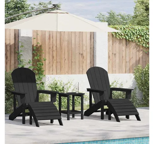 furnicato Gartenstuhl aus Polyethylen - Schwarz, 83 x 74 x 92 cm - Moderner Gartenstuhl aus wetterfestem Polyethylen für stilvolle Außenbereiche. Robustes Design, pflegeleicht und ideal für entspannte Stunden im Garten oder auf der Terrasse. Bis zu 220 kg belastbar.