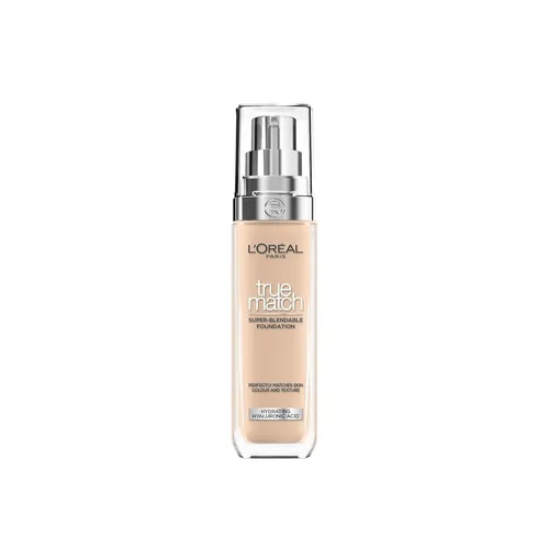 L'Oréal Paris, True Match Foundation, nahtlos verblendbar, mit Hyaluronsäure, vegane Formel, flüssige Textur, mittlere Deckkraft, natürliches Finish, für alle Hauttypen, 3.R/C Cool Light Medium, 30 ml