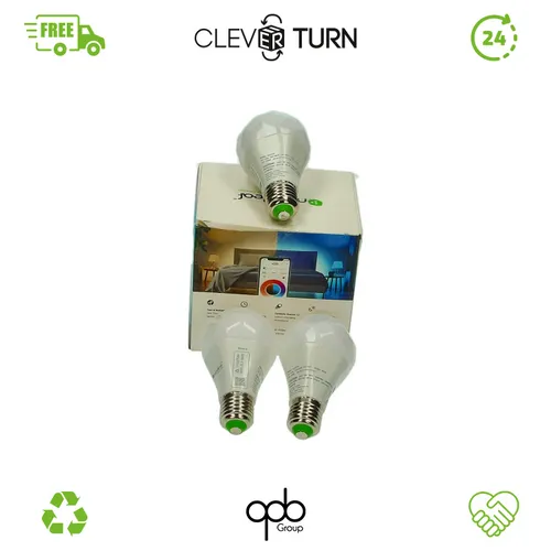 Nanoleaf Matter Essentials Glühbirne 3 Smarten RGBW E27 LED Lampen - Leuchtmittel mit RGBW-Funktion für individuelle Lichtgestaltung, smart steuerbar und energieeffizient.