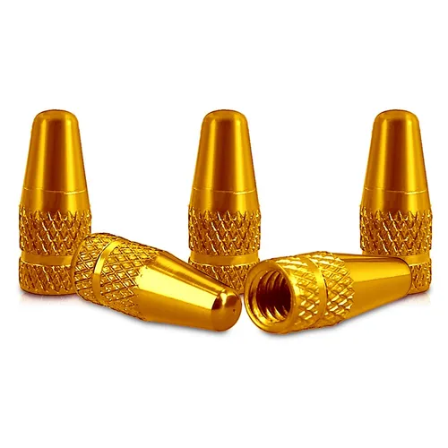 5x Fahrrad Ventilkappen Sclaverandtventil Metall Kappen Ventile Reifenventil