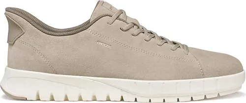 Geox Sportlicher Schnürer Slipper Beige 46 EU - Sportlicher Schnürer in Beige, Größe 46 EU, aus hochwertigem Leder und Textil. Bequem und vielseitig für jeden Tag – ideal für aktive Freizeit. Mit rutschfester Gummisohle.