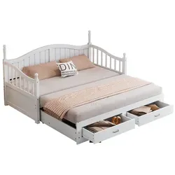 xixiworkshop Ausziehbares Schlafsofa aus Massivholz