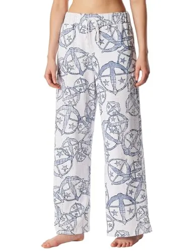 Schiesser Damen Schlafhose lang Loungewear 150 Years - Moderne, lange Schlafhose für Damen aus 100% Bio-Baumwolle. Bequemer Schnitt mit seitlichen Taschen und Bindekordel. Ideal für entspannte Nächte und gemütliche Stunden zu Hause.