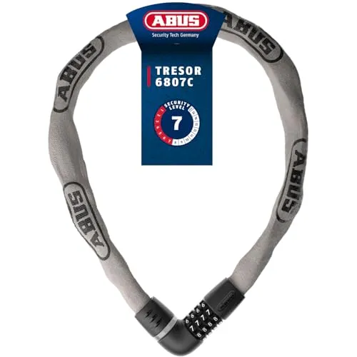 Abus Tresor 6807C/110 Fahrradschloss - tec grey - Sicheres und flexibles Fahrradschloss von Abus, ideal für den täglichen Einsatz. Robustes Design und praktische Handhabung sorgen für zuverlässigen Schutz.