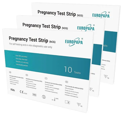 EUROPAPA Schwangerschaftstest Frühtest, 30-tlg., ultraempfindlicher, 25 mIU/ml Empfindlichkeit