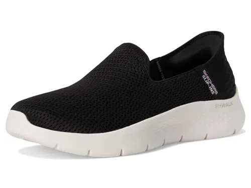 Skechers Hands Free Slip-ins Go Walk Damenschuhe mit Flex-Technologie, Schwarz/Weiß, 40 EU