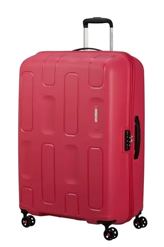 American Tourister Ellipso - Hartschalenkoffer 79 cm Groß - Trolley Koffer mit 4 Rollen, TSA-Schloss, Leicht - 104 L - Rosa (Pink Flash)