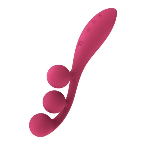 Satisfyer Tri Ball 1 | Multi-Vibrator für klitorale, vaginale Stimulation | Wasserdichtes (IPX7) Sex-Spielzeug für Frauen | Auflegevibrator mit 3 Motoren | 20,5 cm