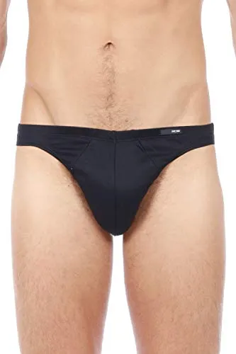 HOM Herren Micro Slip Premium Cotton Schwarz XXL - Hochwertiger Mikroslip aus 100% Baumwolle für Herren. Ideal für den täglichen Gebrauch mit mercerisierter Baumwolle, die für ein seidig-weiches Gefühl sorgt und langlebig ist.