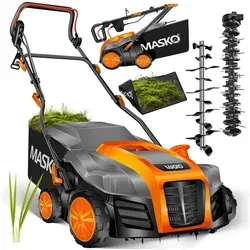 MASKO Elektro-Vertikutierer 2in1 1800W mit 40cm Arbeitsbreite