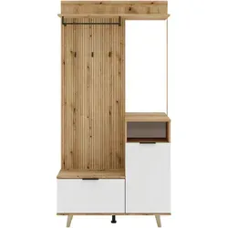 Boxxx Garderobe Nordic in Weiß und Eiche
