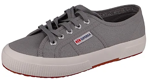 Superga 2750 Cotu Classic Grey Md-Favorio Größe EU 38 - Damen-Sneaker mit atmungsaktivem Baumwoll-Canvas-Obermaterial, perfekt für den lässigen Freizeitlook.